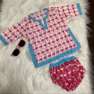 POTTERY BARN KIDS coverup & diaper cover 3-6 mo